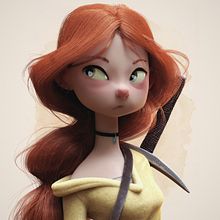 Anna the Warrior. 3D, Concept Art, Character Design, Sculpture, and 3D Modeling project by Matias Zadicoff - 08.24.2018