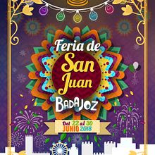  CARTEL GANADOR FERIA DE SAN JUAN, BADAJOZ 2018. Poster Design, and Graphic Design project by Carlos Bautista - 08.26.2018