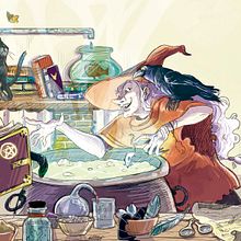 Bruixets i bruixots, revista PetitSàpiens.. Projekt z dziedziny Trad, c, jna ilustracja, Ilustracja c i frowa użytkownika Laia Ferraté - 26.08.2018