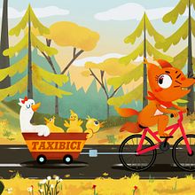 Pequeño zorro taxista Ein Projekt aus dem Bereich Traditionelle Illustration von Tamara Alonso Guerra - 28.08.2018