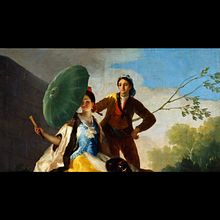 3D animation of Goya - El quitasol. Animation, 3D Animation, Photograph, Post-production, VFX, and Video project by Noelia Marín Miguel - 08.28.2018