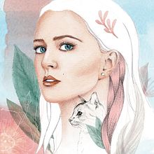 Mi proyecto in Retrato ilustrado en acuarela course. Desenho artístico, Desenho, Pintura, e Desenho de retrato projeto de Polina Kozyrenko - 30.08.2018