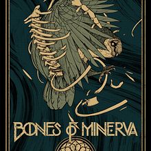 Bones of Minerva T-shirt design. Design e Ilustração tradicional projeto de Álvaro Cubero González - 10.10.2017
