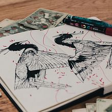Sketchbook 2018. Desenho e Ilustração tradicional projeto de Álvaro Cubero González - 01.07.2018