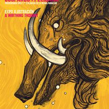 Bestia Parda poster. Desenho e Ilustração tradicional projeto de Álvaro Cubero González - 01.05.2018