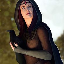 Hechicera . Un progetto di Arte concettuale, Illustrazione tradizionale, Illustrazione digitale e Pittura di paolahf - 01.09.2018
