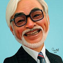 Hayao Miyazaki . Digital Illustration project by paolahf - 09.01.2018