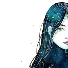 Mi Proyecto del curso: Star Child. Traditional illustration, and Watercolor Painting project by María José Calderón - 09.06.2018