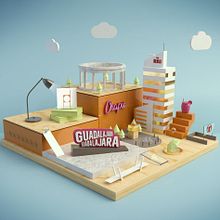Mi Proyecto del curso: Dirección de Arte con Cinema 4D. Un proyecto de 3D y Diseño de Ale Magallón - 03.09.2018