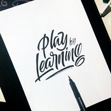 Prácticas de Lettering. Calligraph, and Lettering project by ronin_morel - 09.03.2018