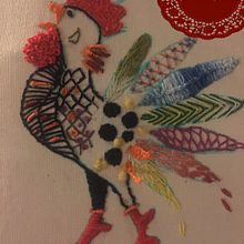 Mi Proyecto del curso: Técnicas de bordado: ilustrando con hilo y aguja. Un projet de Broderie de Karin Finkelstein - 03.09.2018