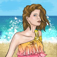 Summer_personal Project. Un proyecto de Ilustración tradicional, Ilustración digital e Ilustración vectorial de Carla Schirillo - 03.09.2018