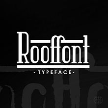 Rooffont - Typeface. Un proyecto de Br, ing e Identidad, Caligrafía, Creatividad y Diseño gráfico de Sara Prados - 03.09.2018