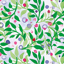 Cuaderno de notas, BlueBerry. Watercolor Painting project by Alicia Balarezo - 09.04.2018