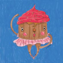 ballet cake. Un proyecto de Ilustración tradicional, Ilustración digital e Ilustración vectorial de tita wong - 10.09.2018