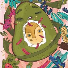  avocado spirit. Un proyecto de Ilustración tradicional, Ilustración digital e Ilustración vectorial de tita wong - 11.09.2018