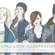 Fashion Illustration for 5Forecastore.com. Un proyecto de Dibujo, Dibujo a lápiz, Diseño de moda, Ilustración tradicional, Ilustración digital, Ilustración vectorial y Retoque fotográfico de Carla Schirillo - 04.09.2018