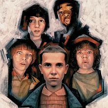 Stranger Things Fanart Ein Projekt aus dem Bereich Traditionelle Illustration und Malerei von Alberto Costa Gómez - 05.09.2018