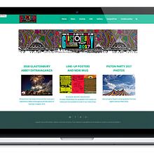 Restyling Web Glastonbury Festival. Graphic Design, and Web Design project by Ángela Gutiérrez García - 09.05.2018