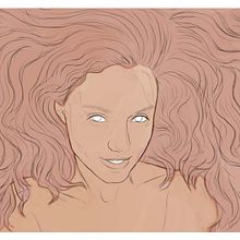 Cosmic girl. . Projekt z dziedziny  Sztuki piękne, Sketching, Kreat, wność,  R, sunek, Trad, c, jna ilustracja, Ilustracja c i frowa użytkownika Laura Ceballos - 09.09.2018