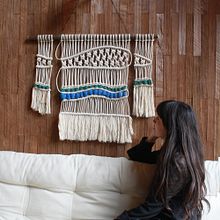 Tapiz de Macramé "Pez". Creativit project by Natalie Manqui Manfé - 09.08.2018