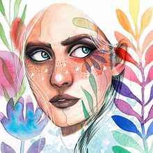 Mi Proyecto del curso: Retrato ilustrado en acuarela. Un proyecto de Ilustración digital y Pintura a la acuarela de Shantall Alam - 08.09.2018