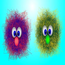 Funny chaotic hairy character. Un proyecto de Cómic e Ilustración digital de Georgiana Lavinia Pravat - 08.09.2018