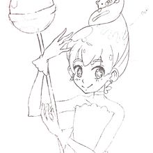 Magic Candy Pop Girl. Un proyecto de Cómic, Creatividad, Dibujo, Dibujo a lápiz, Diseño de personajes, Ilustración tradicional e Ilustración digital de Eduardo Hernández - 10.09.2018