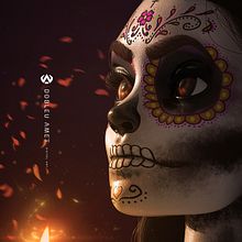 Catrina. Un proyecto de Concept Art, Escultura, Diseño de personajes, Ilustración tradicional y Pintura digital de Dobleu Amet - 11.09.2018