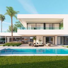 Villa Los Olivos. Een project van Architectuur, Interactief ontwerp, Landscaping y  Infographics van Zeta Infografía - 11.09.2018