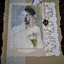 "Mi Corazón salta de emoción" Bordado en papel (Puntada Morse y Punto Francés). Embroider project by Brenda Paola Cristán García - 09.12.2018