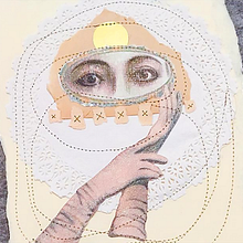 Mi Proyecto del curso: Técnicas de bordado experimental sobre papel. Fine Arts, Embroider, Collage, Sewing, Drawing, Pencil Drawing, Artistic Drawing, and Portrait Drawing project by Gimena Romero - 07.12.2018