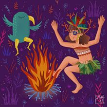 Maello. Traditional illustration, and Digital Illustration project by Marta Elza - 09.07.2018