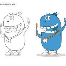 Creación de personajen cliente: ADESLAS. Een project van Ontwerp van personages van Paco Fernandez Arriero - 12.09.2018