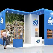 Diseño de stand European Drinks para feria Alimentaria 2018 - Fira . % M. Mercedes Aramendia Ramos tarafından hazırlanan 3D, İç Mimarlık, İç Tasarım, Set Tasarımı, Ola, lar, 3D Modelleme, Ve Hareketli Grafikler projesi - 09.14.2018