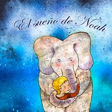 EL SUEÑO DE NOAH,  Ilustración para proyecto de cuento infantil.. Un proyecto de Bellas Artes, Collage, Dibujo, Dibujo artístico e Ilustración tradicional de Mª José López Benedito - 14.09.2018
