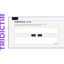 Tridictir Ein Projekt aus dem Bereich Webdesign von María José Abella Dutrús - 15.09.2018