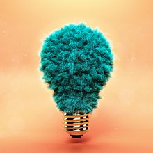Light Buld Hairy Ein Projekt aus dem Bereich 3D, Grafikdesign und Traditionelle Illustration von mariano ramon - 17.09.2018