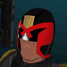 Dredd. Film, Comic, Pencil Drawing, Traditional illustration, and Digital Illustration project by Alejandro Fuentes Alonso - 09.14.2018