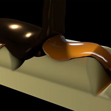 WIP Cobertura chocolate y caramelo. Un proyecto de 3D de Juan Cubero Armendariz - 07.08.2018