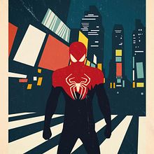 Spiderman poster. Un progetto di Graphic design di Carlos Guimerà Esteve - 18.09.2018