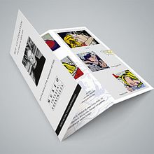 Diseño editorial para Folleto. Exposición Art Pop de Roy Linchtenstein. Museo Thissen Bornemisza. Br, ing, Identit, Design, and Editorial Design project by Marián Muñoz - 09.18.2018