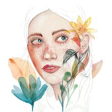 Mi Proyecto del curso: Retrato ilustrado en acuarela. Un proyecto de Bellas Artes, Bocetado, Creatividad, Dibujo, Dibujo a lápiz, Dibujo artístico, Dibujo de Retrato, Dibujo realista, Ilustración tradicional e Ilustración digital de laranoriega - 18.09.2018