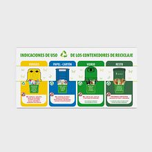 CARTELES CONTENEDORES DE RECICLAJE. Un projet de Dessin, Direction artistique, Design , Conception d'affiches, Conception éditoriale , et Design graphique de Gabriela Argibay - 19.07.2016