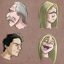 Estudio de personajes y caras. Sketching, Traditional illustration, and Digital Illustration project by José Antonio Álvarez Pacios - 09.20.2018