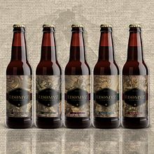 Labeling - Edomuz Brewery. Graphic Design, and Packaging project by Adrián Varela - 09.15.2017