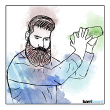  Ilustración - Barribeard. Digital Illustration, and Vector Illustration project by Adrián Varela - 10.16.2016