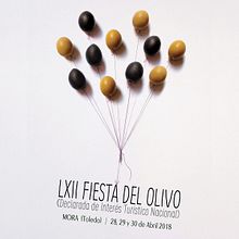 Carteles Fiesta del Olivo 2018, Mora . Advertising, Art Direction, Creativit, Design, Photo Retouching, Editorial Design, and Photograph project by Agathe Pias - 09.20.2018
