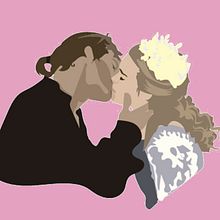 Postal Animada San Valentín - Besos de Película. Un proyecto de Animación, Dibujo, Ilustración digital e Infografía de Ana Amarante - 14.02.2018