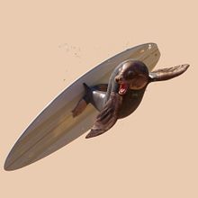 Animales surferos Ein Projekt aus dem Bereich Animation von Figuren, Kunstleitung, Design, Design von 3-D-Figuren, Digitale Illustration, Werbung und Fotoretuschierung von Luis Yrisarry Labadía - 21.09.2018